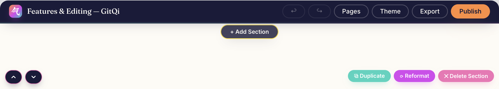 Editor Toolbar
