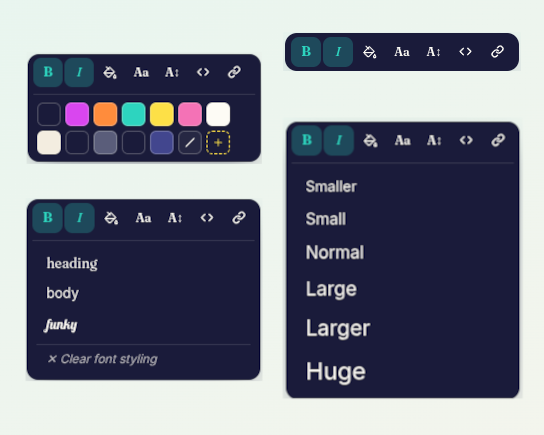 Screenshot showing the AI add-section popup